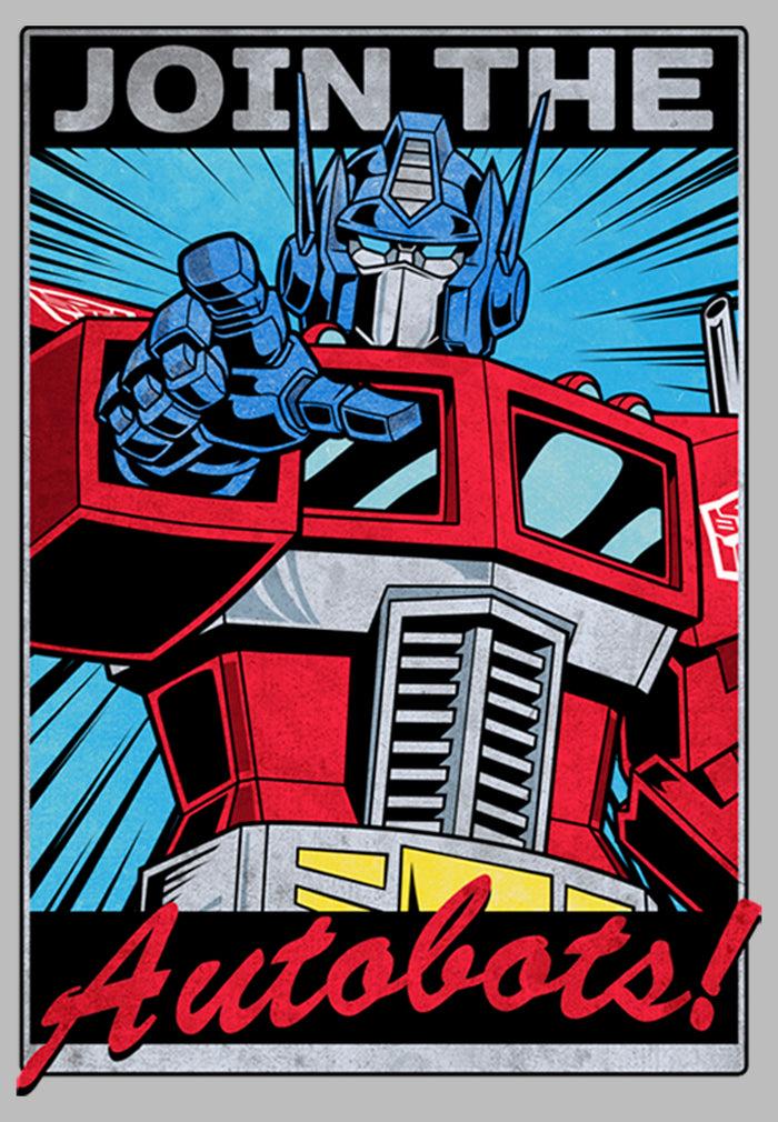 Fifth Sun Men's Transformers Optimus Prime Join The Autobots T-Shirt