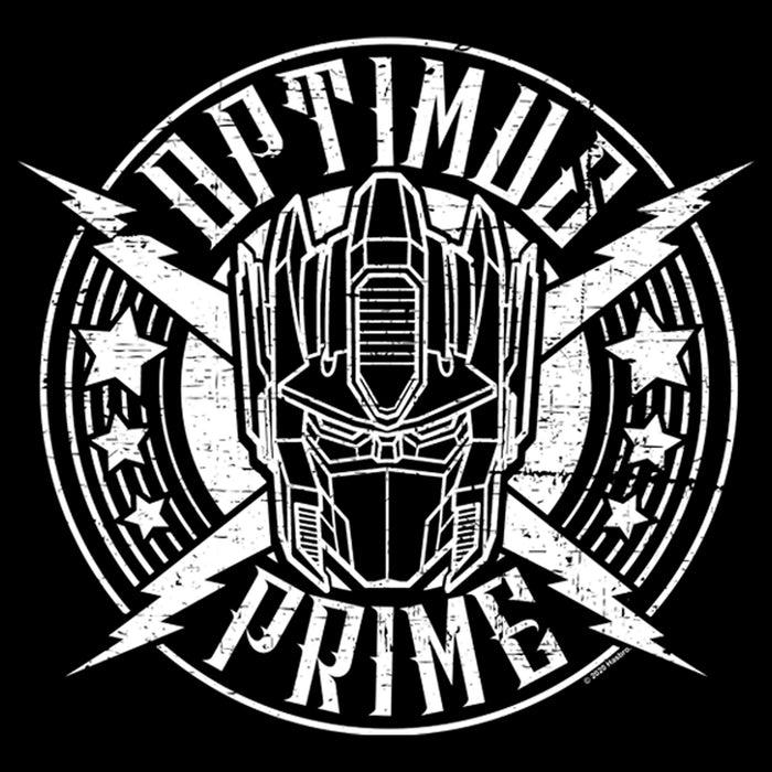 Fifth Sun Men's Transformers Optimus Prime Rock Badge T-Shirt