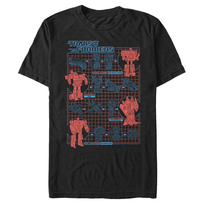 fifth sun Men's Transformers Robot Transformations T-Shirt