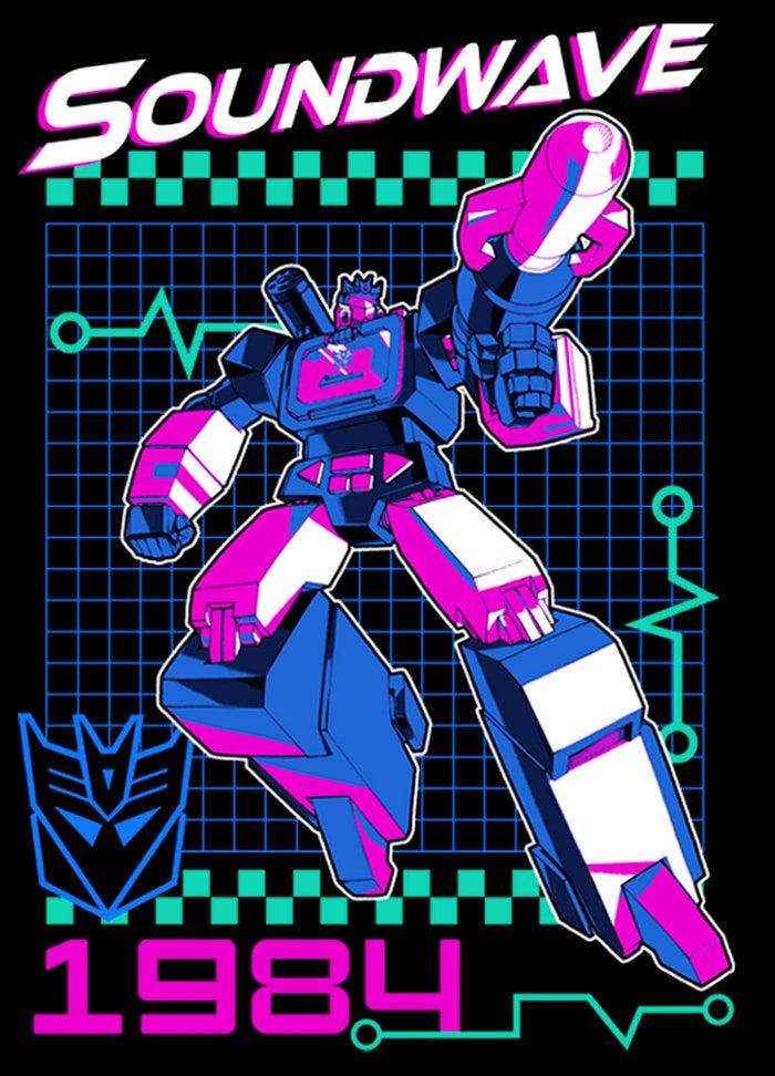 Fifth Sun Men's Transformers Soundwave 1984 T-Shirt