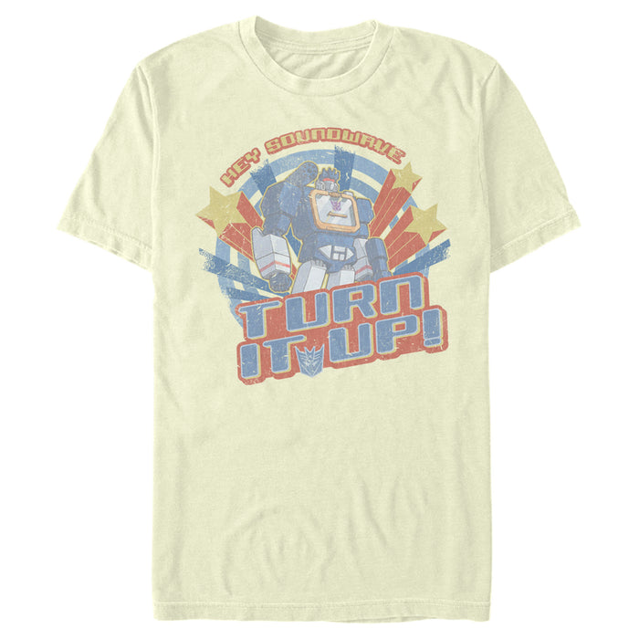 fifth sun Men's Transformers Soundwave Turn It Up T-Shirt