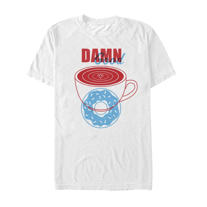 fifth sun Men's Twin Peaks Good Coffee and Donut T-Shirt