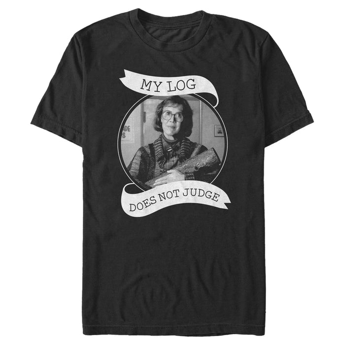fifth sun Men's Twin Peaks Log Does Not Judge Sash T-Shirt