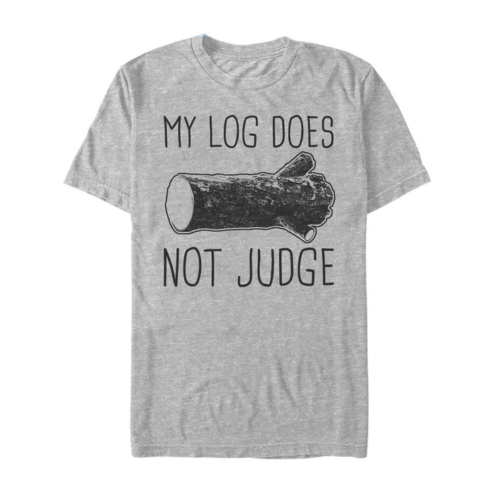 fifth sun Men's Twin Peaks Log Does Not Judge T-Shirt