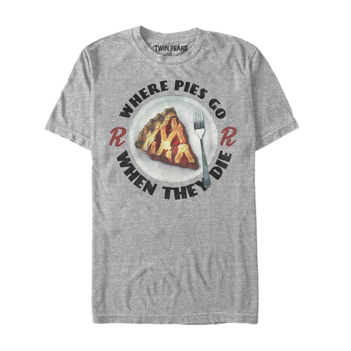 fifth sun Men's Twin Peaks Where Pies Go When They Die T-Shirt