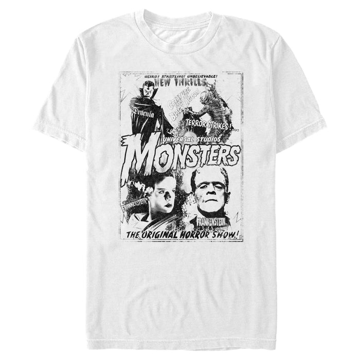 fifth sun Men's Universal Monsters Original Monster Flicks T-Shirt
