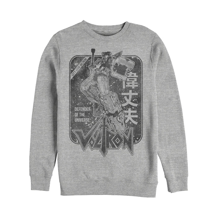 fifth sun Men's Voltron: Defender of the Universe Vintage Kanji Character Frame Sweatshirt