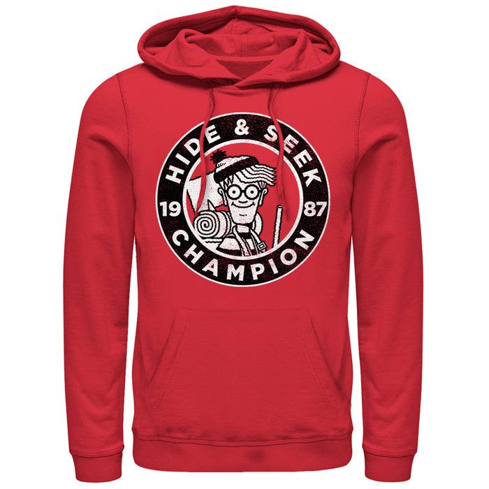 Fifth Sun Men's Where's Waldo Hide And Seek Champion Pull Over Hoodie