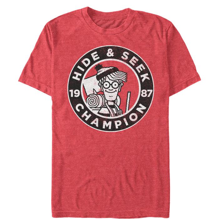 Fifth Sun Men's Where's Waldo Hide And Seek Champion T-Shirt
