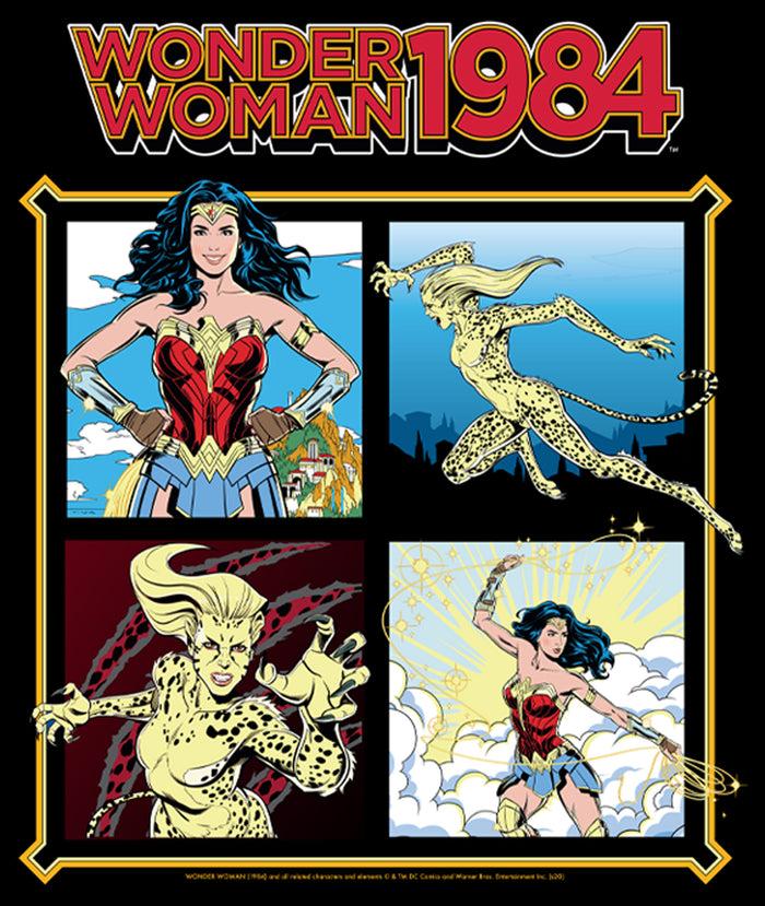 Fifth Sun Men's Wonder Woman 1984 Comic Panels T-Shirt