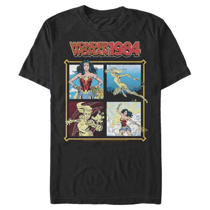 fifth sun Men's Wonder Woman 1984 Comic Panels T-Shirt