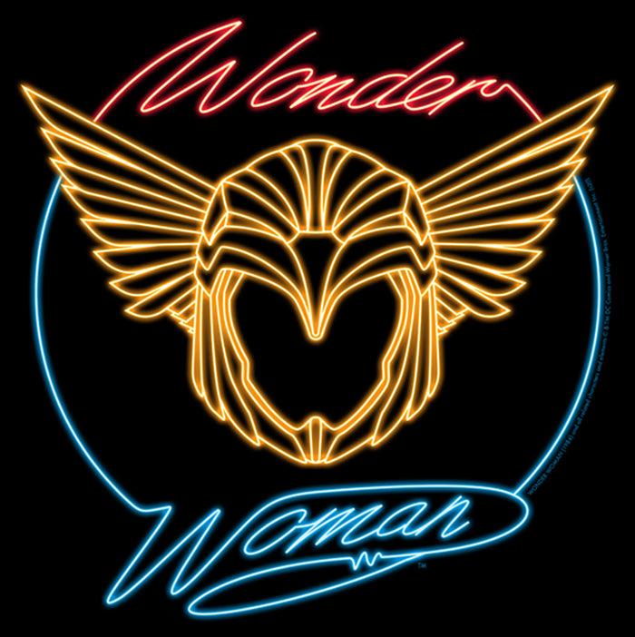 Fifth Sun Men's Wonder Woman 1984 Golden Neon Helmet T-Shirt