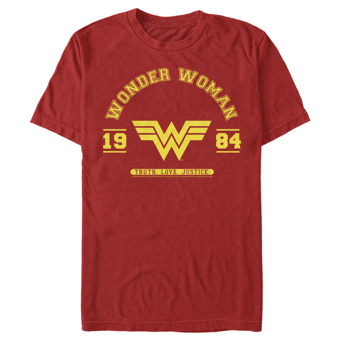 fifth sun Men's Wonder Woman 1984 WW Collegiate T-Shirt
