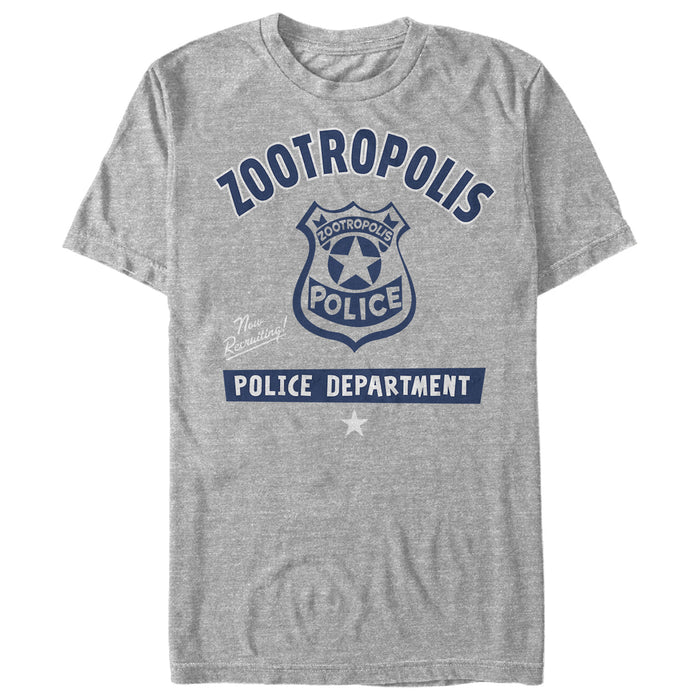 fifth sun Men's Zootopia Police Department Badge T-Shirt