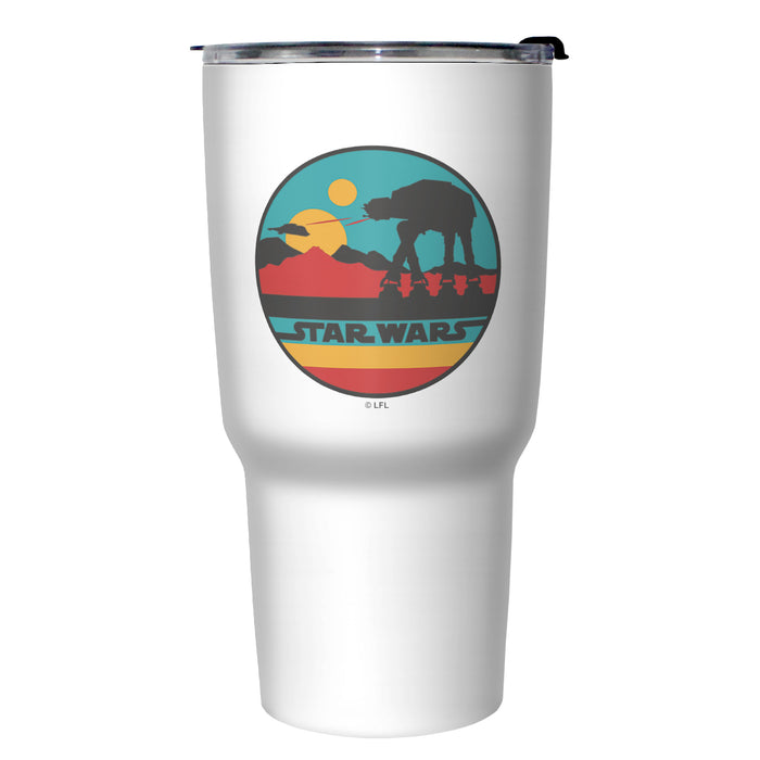 fifth sun Star Wars AT-AT Colorful Circle Stainless Steel Tumbler With Lid