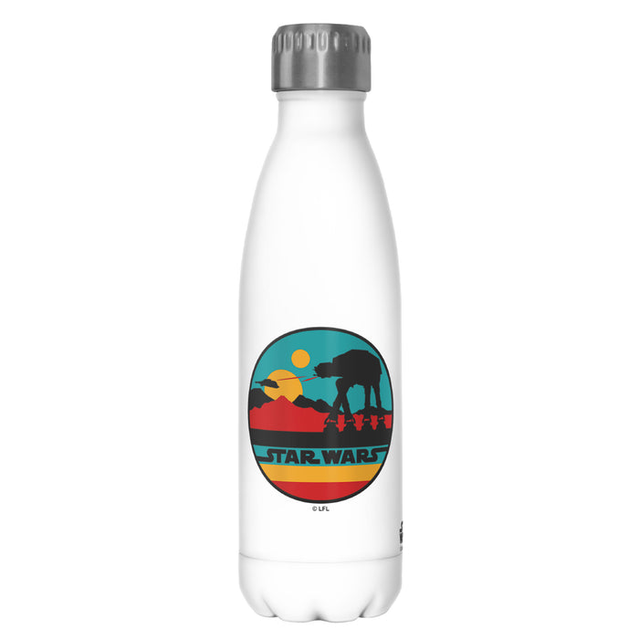 fifth sun Star Wars AT-AT Retro Circle Stainless Steel Water Bottle