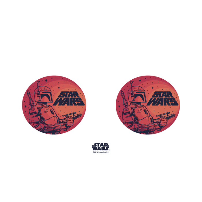 Fifth Sun Star Wars Boba Fett Retro Circle Stainless Steel Water Bottle
