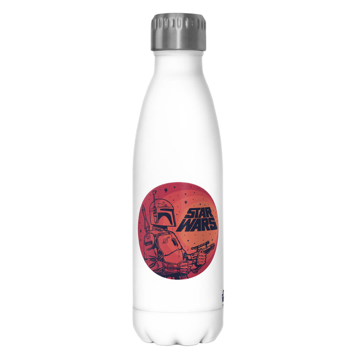 fifth sun Star Wars Boba Fett Retro Circle Stainless Steel Water Bottle