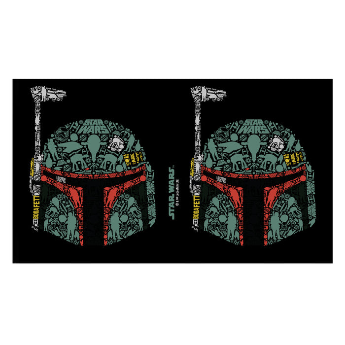 Fifth Sun Star Wars Boba Fett Silhouette Helmet Fill Stainless Steel Water Bottle