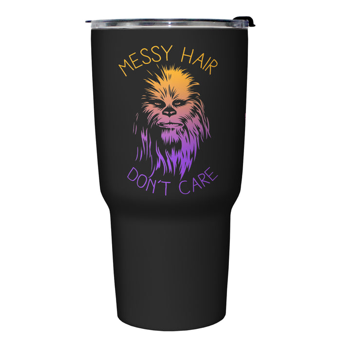 fifth sun Star Wars Chewbacca Messy Har Don't Care Stainless Steel Tumbler With Lid