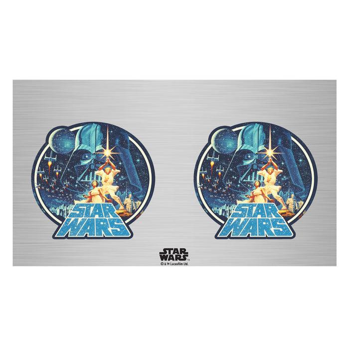 Fifth Sun Star Wars Classic Scene Circle Stainless Steel Water Bottle