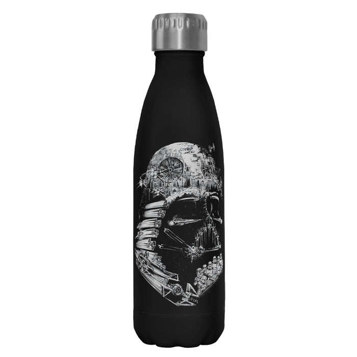 fifth sun Star Wars Darth Vader Star Ship Collage Stainless Steel Water Bottle