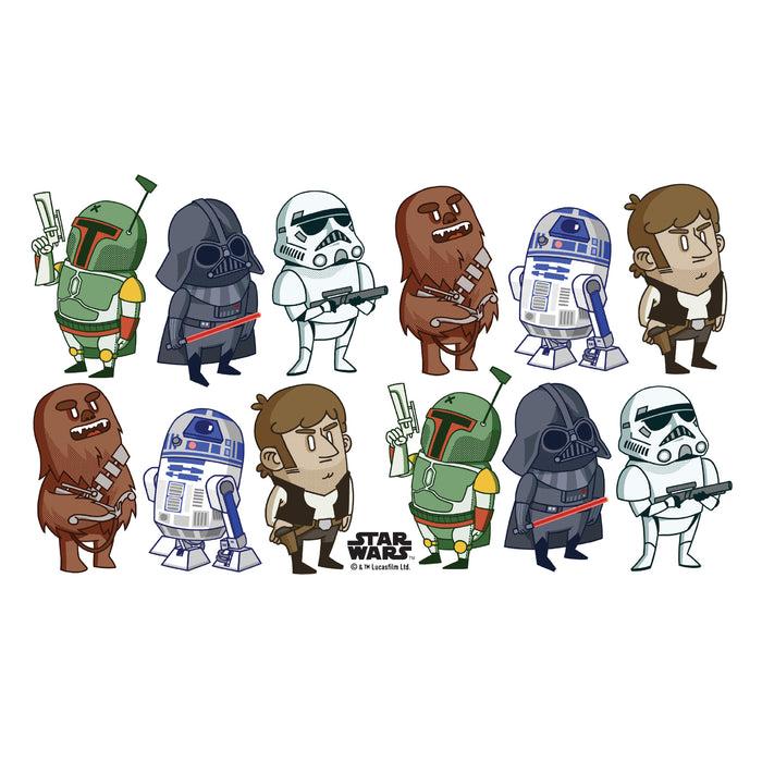 Fifth Sun Star Wars Doodle Character Grid Stainless Steel Water Bottle