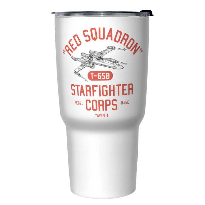 Fifth Sun Star Wars Red Squadron Starfighter Corps Stainless Steel Tumbler With Lid