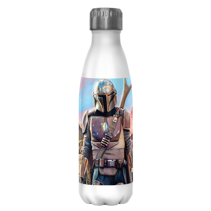 fifth sun Star Wars: The Mandalorian Colorful Sky Sunset Stainless Steel Water Bottle