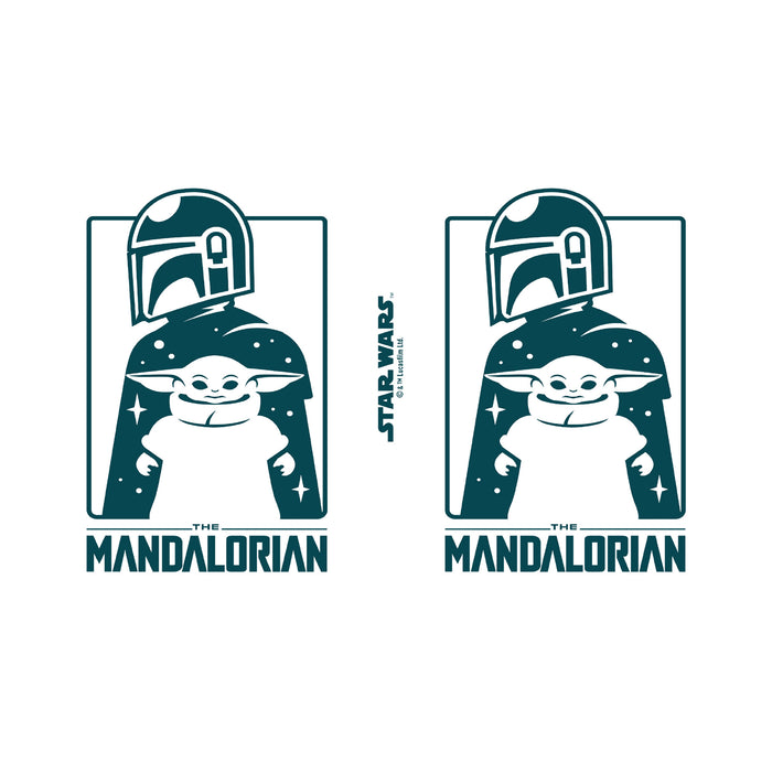 Fifth Sun Star Wars: The Mandalorian Cute Silhouette Stainless Steel Water Bottle