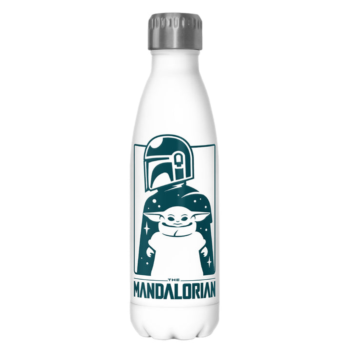 fifth sun Star Wars: The Mandalorian Cute Silhouette Stainless Steel Water Bottle