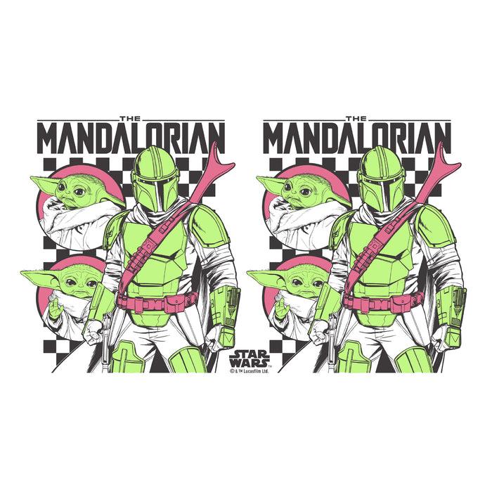 Fifth Sun Star Wars: The Mandalorian Grogu Checkers Stainless Steel Water Bottle