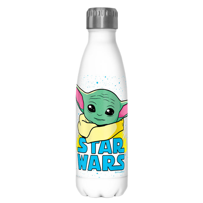 fifth sun Star Wars: The Mandalorian The Child Cartoon Shiny Eyes Stainless Steel Water Bottle
