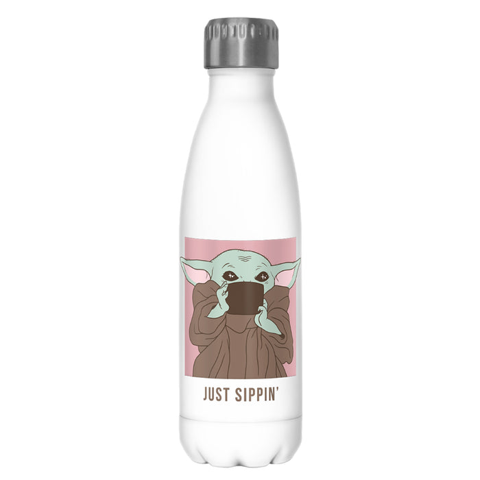 fifth sun Star Wars: The Mandalorian The Child Just Sippin Stainless Steel Water Bottle