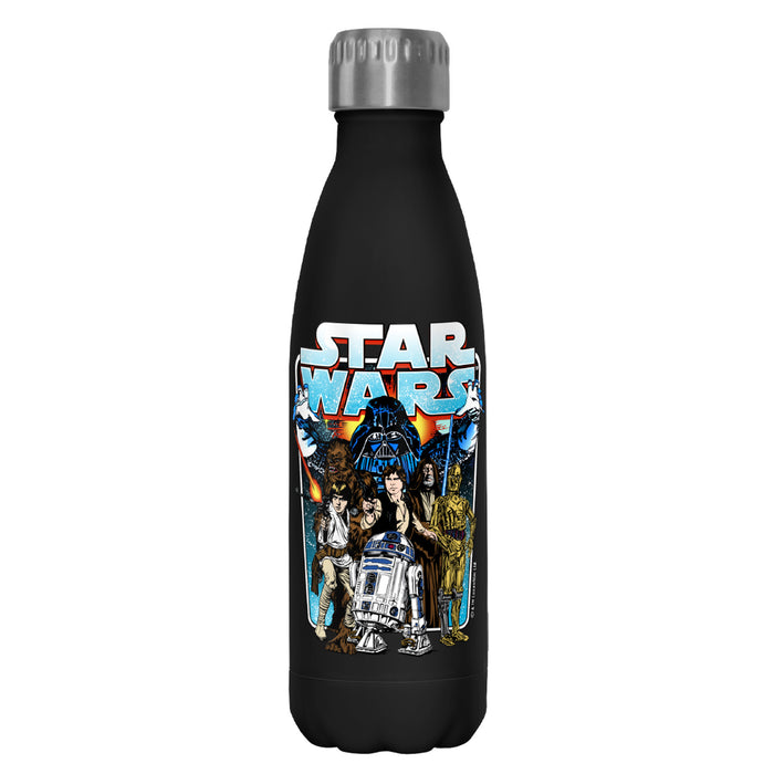 fifth sun Star Wars Vintage Hero Character Frame Stainless Steel Water Bottle