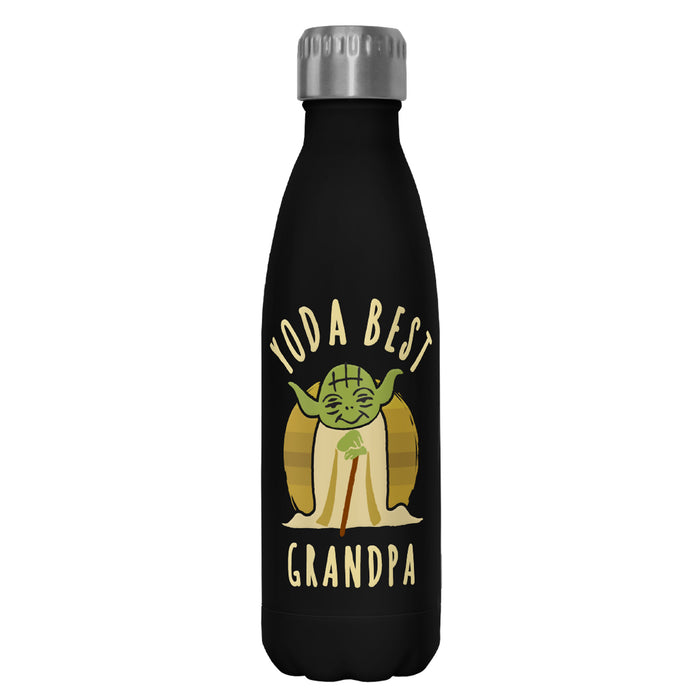 fifth sun Star Wars Yoda Best Grandpa Cartoon Stainless Steel Water Bottle