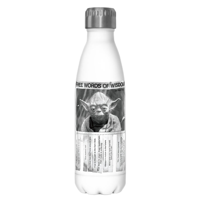 fifth sun Star Wars Yoda Words of Wisdom Stainless Steel Water Bottle