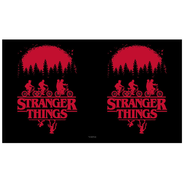 Fifth Sun Stranger Things Black And Red Main Poster Stainless Steel Water Bottle