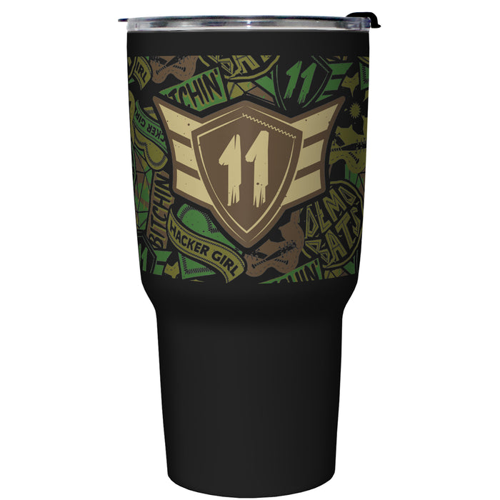 fifth sun Stranger Things Demobat Camo Logo Stainless Steel Tumbler With Lid