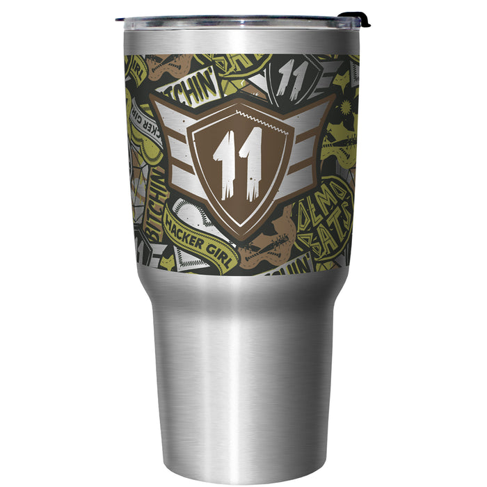 fifth sun Stranger Things Eleven Camo Logo Stainless Steel Tumbler With Lid