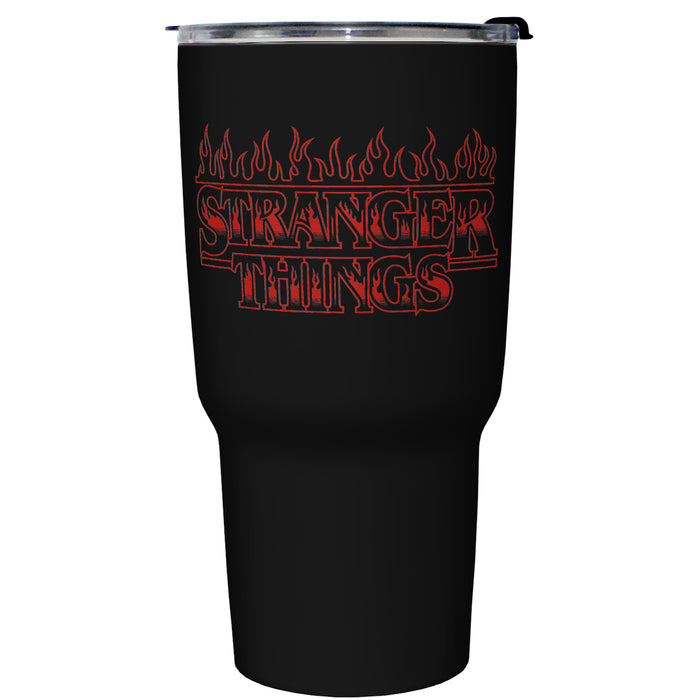 fifth sun Stranger Things Fiery Main Logo Stainless Steel Tumbler With Lid