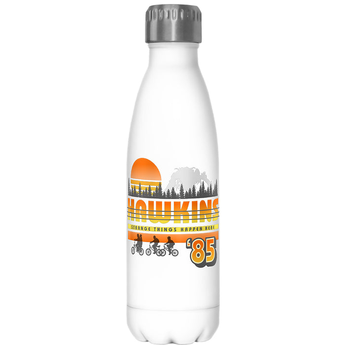 fifth sun Stranger Things Hawkins '85 Strange Things Happen Here Stainless Steel Water Bottle