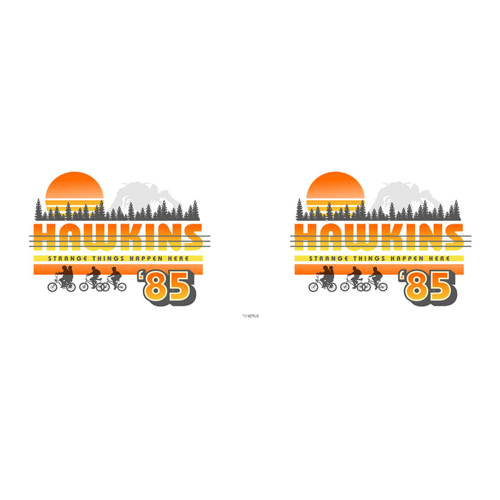 Fifth Sun Stranger Things Hawkins Bike Ride Strange Things Happen Here Stainless Steel Tumbler With Lid