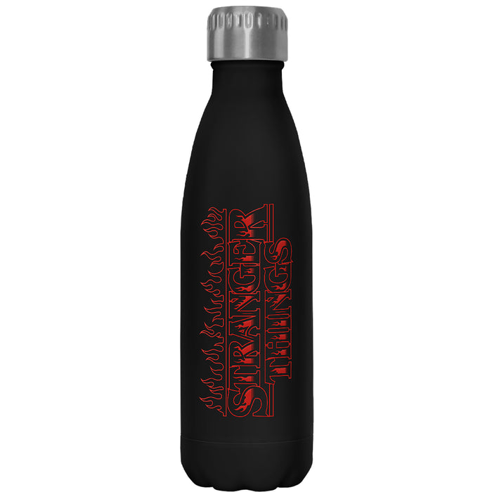 fifth sun Stranger Things Main Logo Flames Stainless Steel Water Bottle