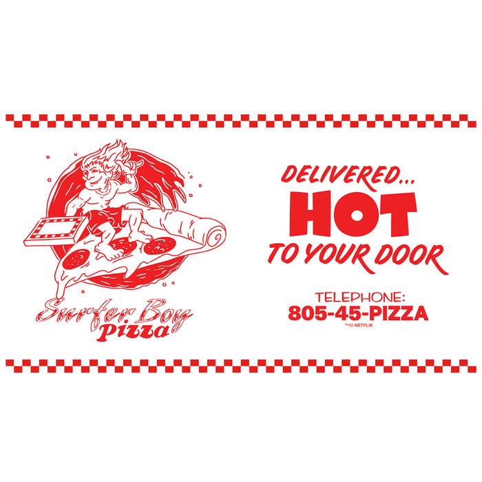 Fifth Sun Stranger Things Surfer Boy Pizza Logo Stainless Steel Water Bottle