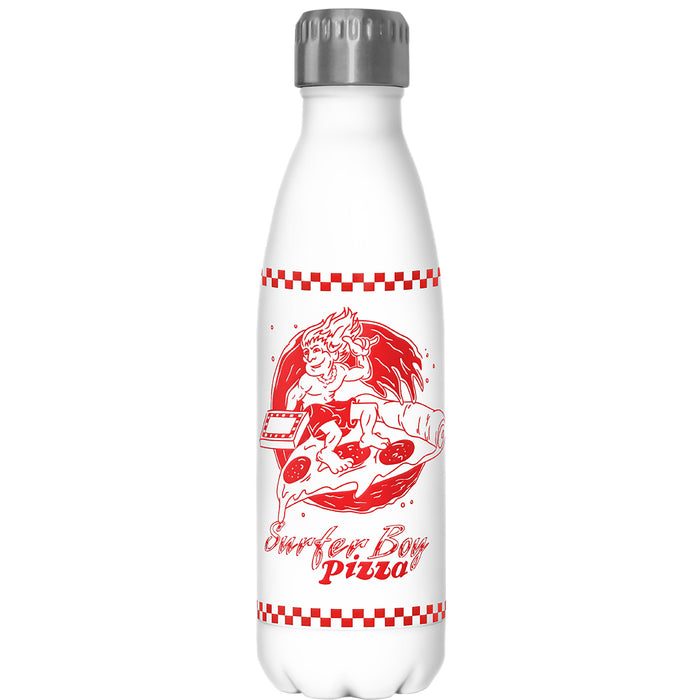 fifth sun Stranger Things Surfer Boy Pizza Logo Stainless Steel Water Bottle