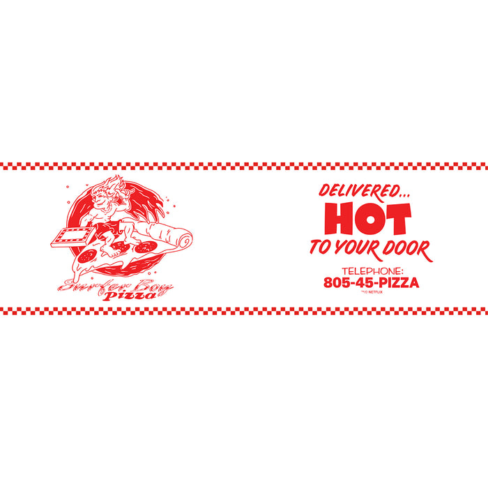 Fifth Sun Stranger Things Surfer Boy Pizza Slogan Stainless Steel Tumbler With Lid