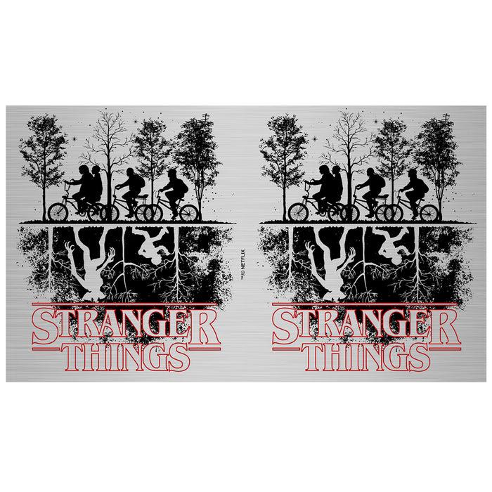 Fifth Sun Stranger Things Upside Down Silhouettes Stainless Steel Water Bottle