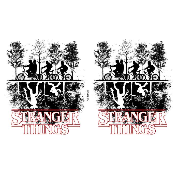 Fifth Sun Stranger Things Upside Down Silhouettes Stainless Steel Water Bottle
