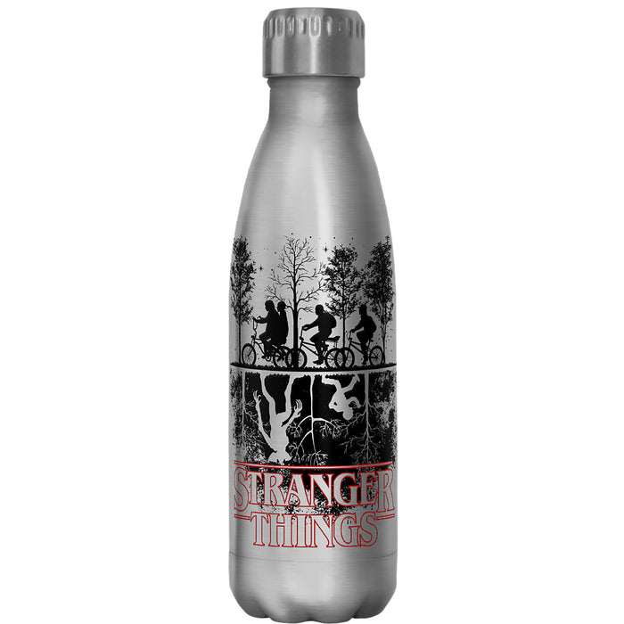 fifth sun Stranger Things Upside Down Silhouettes Stainless Steel Water Bottle